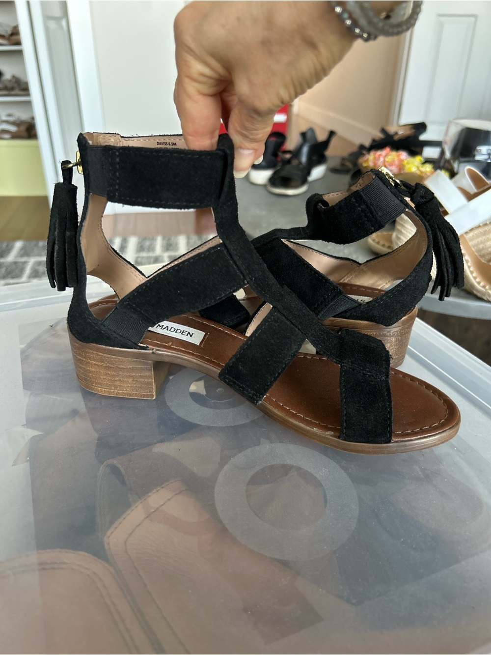 Steve Madden gladiator suede sandals